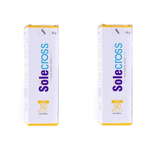Solecross Sun Block Sunscreen Lotion SPF 50 PA++++ Non Sticky