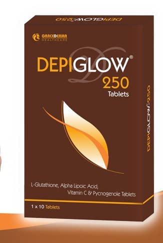 Depiglow 250 tablet glutathione tab, 10Tab
