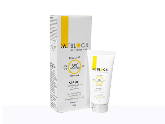 360 Block Sunscreen Gel spf 50+, 50gm