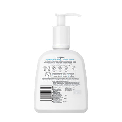 Cetaphil Hydrating foaming Cream Cleanser 236ml