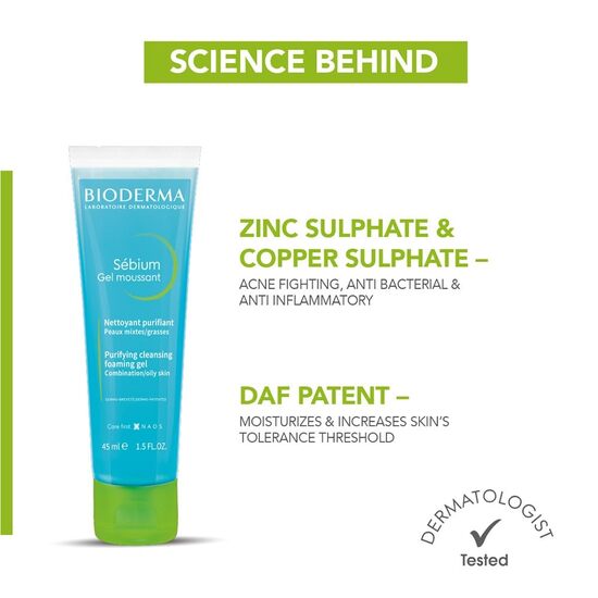 Bioderma Sebium Moussant Purifying Cleansing Foaming Gel