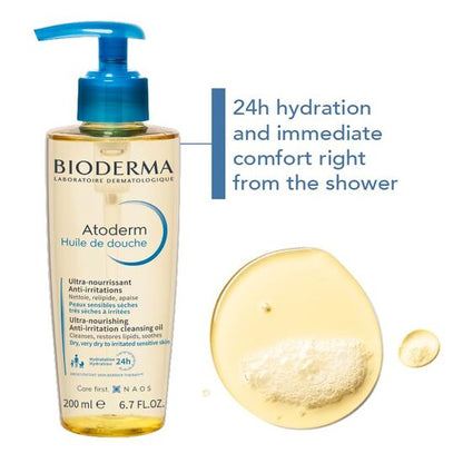 Bioderma Atoderm Huile De Douche Ultra Cleansing Oil, 200ml