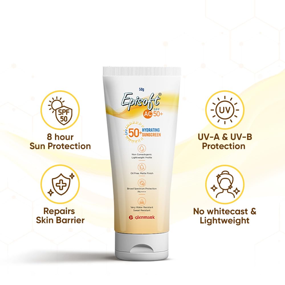 Episoft AC SPF 50 + Hydration Sunscreen 50gm