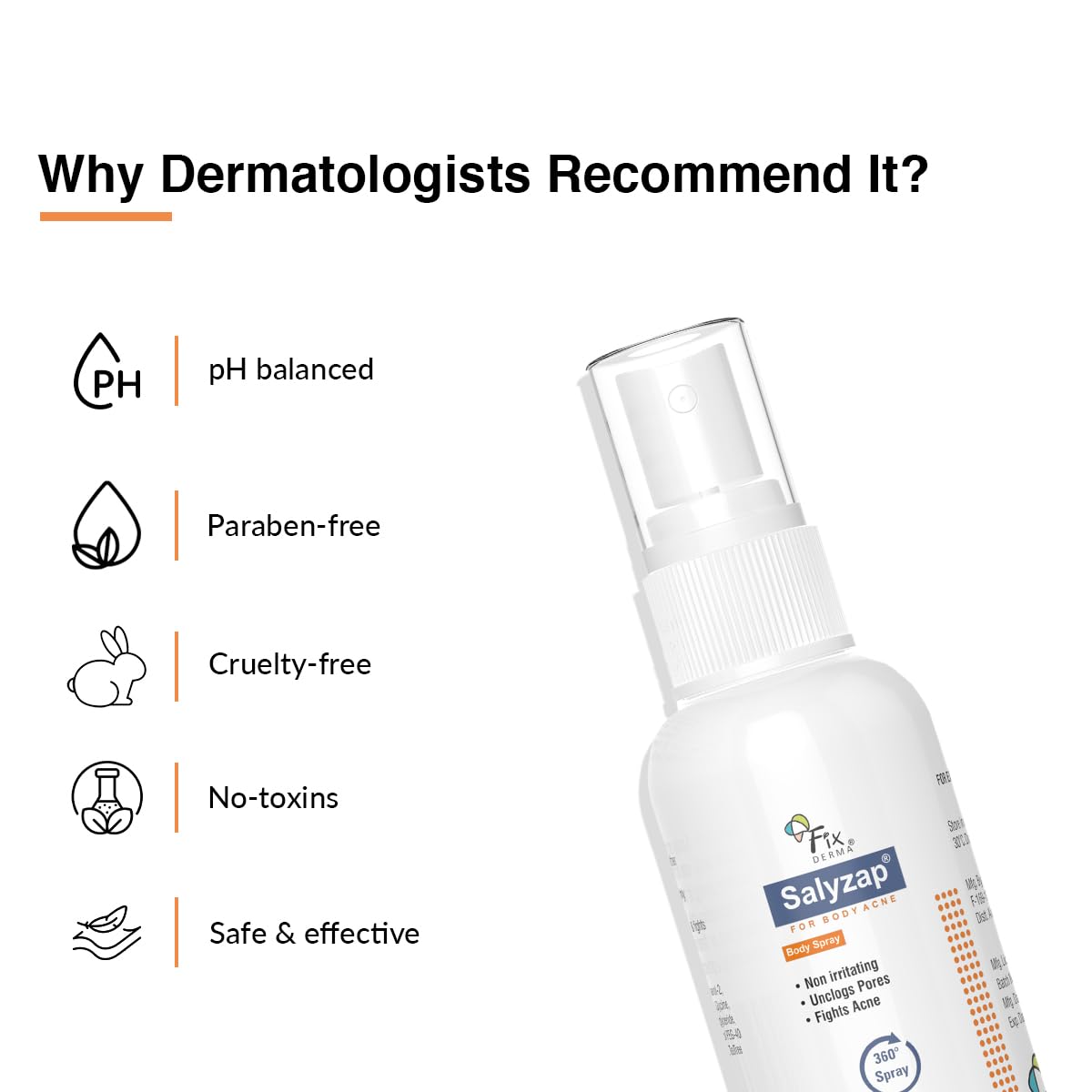 Fixderma Salyzap Body Spray