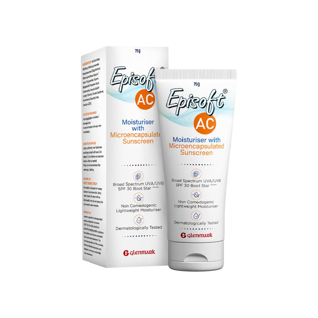 Episoft AC Sunscreen Cream SPF 30, 75gm
