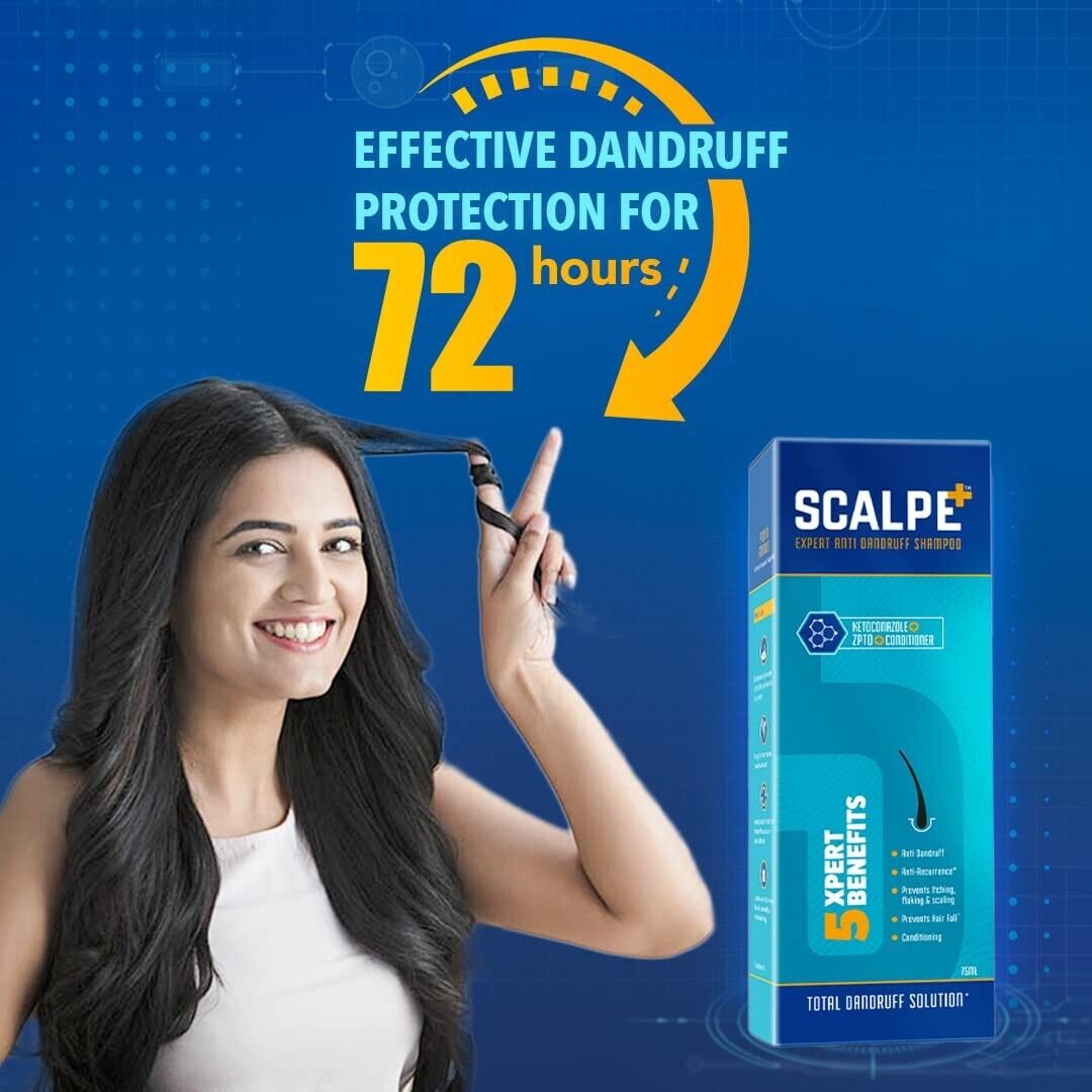 Scalpe Expert Anti Dandruff Shampoo 75ml