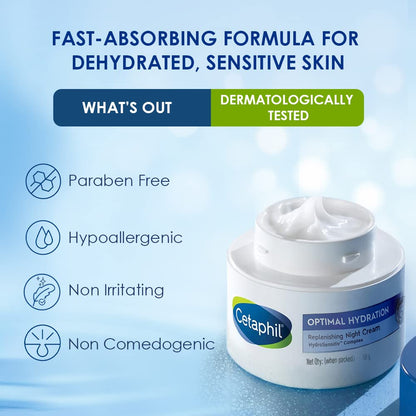 Cetaphil Optimal Hydration Replenishing Night Cream 50gm