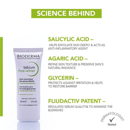 Bioderma Sebium Pore Refiner Cream, 30ml