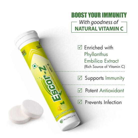 ESCOR Z 20TAB, Lime and Lemon Flavour