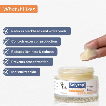 Salyzap Face gel Oil free hydrating gel, 50ML