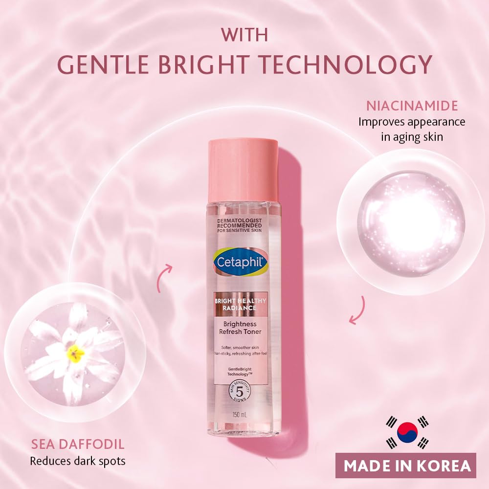 Cetaphil Bright Healthy Radiance Brightness Refresh Toner, 150 ml