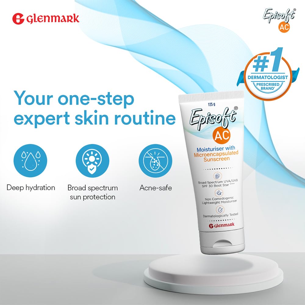 Episoft AC Moisturizer with Sunscreen SPF 30+ 125 gm