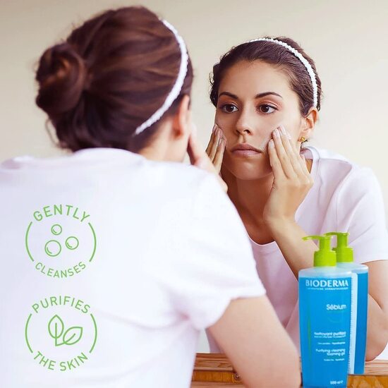 Bioderma Sebium Moussant Purifying Cleansing Foaming Gel