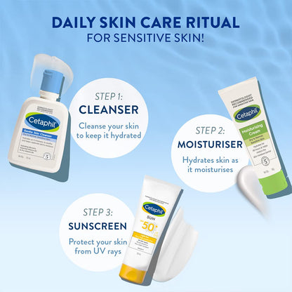 Cetaphil Face Wash Gentle Skin Cleanser for Dry to Normal, Sensitive Skin
