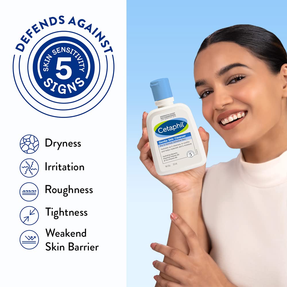 Cetaphil Face Wash Gentle Skin Cleanser for Dry to Normal, Sensitive Skin