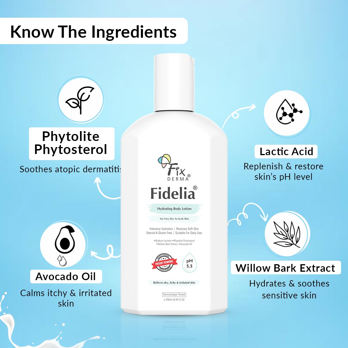 Fidelia Hydrating Body Lotion, 250ml