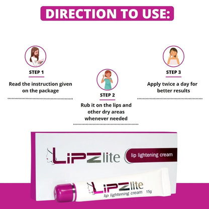 Lipzlite Lip Lightening Cream, 15gm