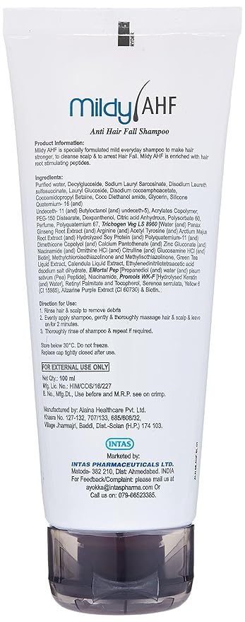 Mildy AHF Anti Hair Fall Shampoo, 100ml