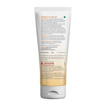 Episoft AC SPF 50 + Hydration Sunscreen 50gm