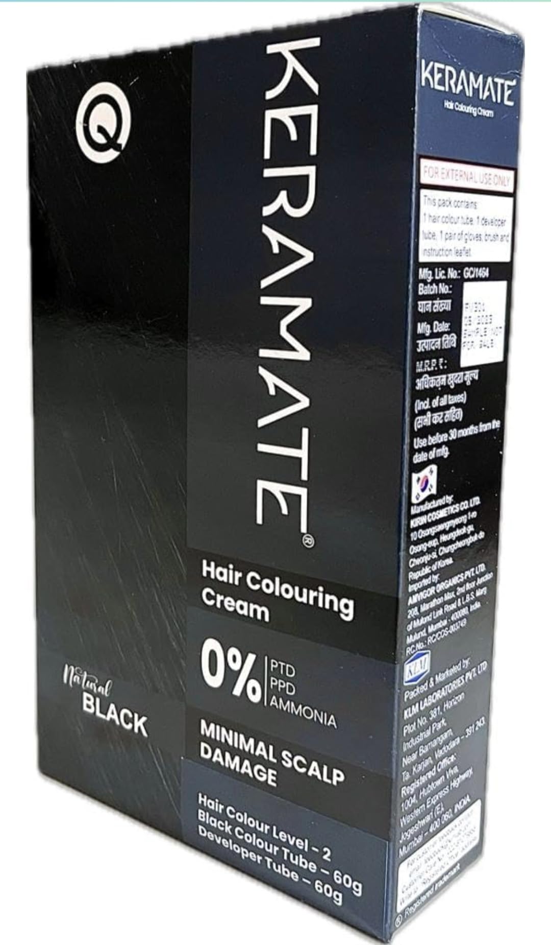 KeraMate Hair Colouring Cream 60gm+60gm (120gm)