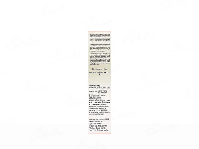 A2 Lite Skin Lightening & Brightening Cream, 20gm