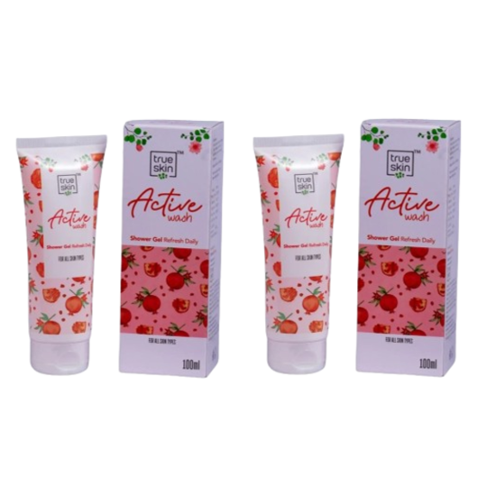True Skin Active Wash Shower Gel | Moisturizing Shower Gel 100ml,