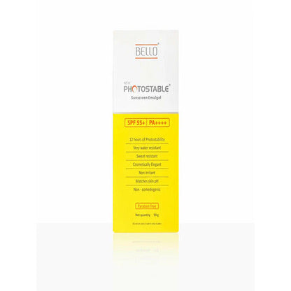 Bello Photostable Sunscreen Emulgel SPF-55, 50g