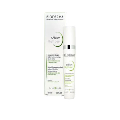Bioderma Sebium Night Peel Smoothing Concentrate, 40ML