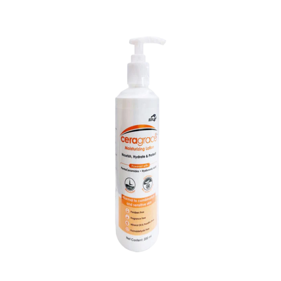 Ceragrace Moisturizing Lotion For Normal To Combination & Sensitive Skin 200ml