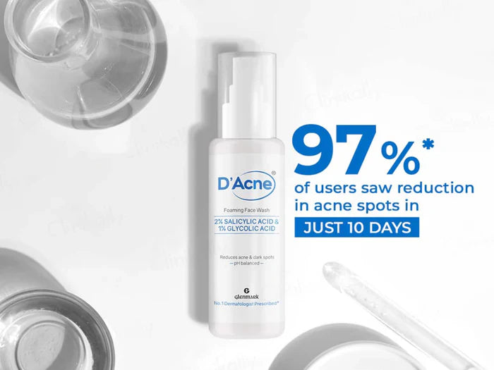 D Acne Foaming Face Wash, 60ml