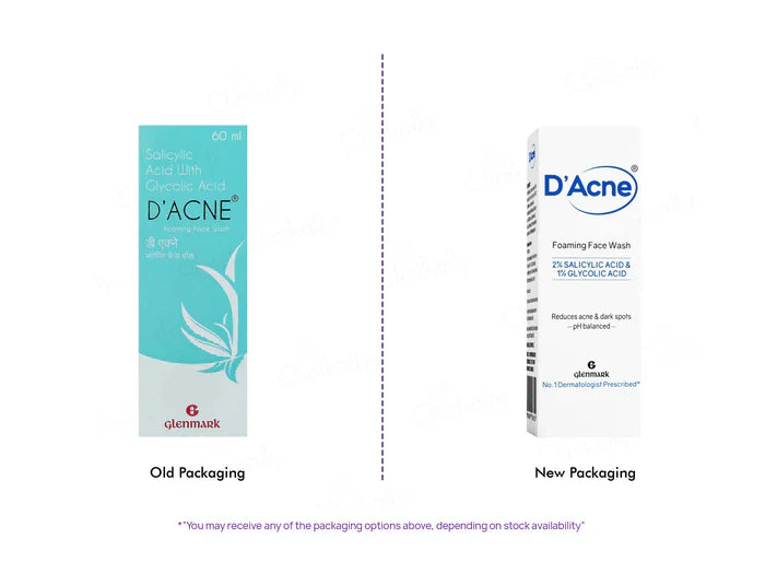 D Acne Foaming Face Wash, 60ml