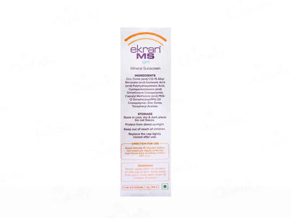 Ekran MS Mineral Sunscreen Gel SPF 50 PA+++ 50gm