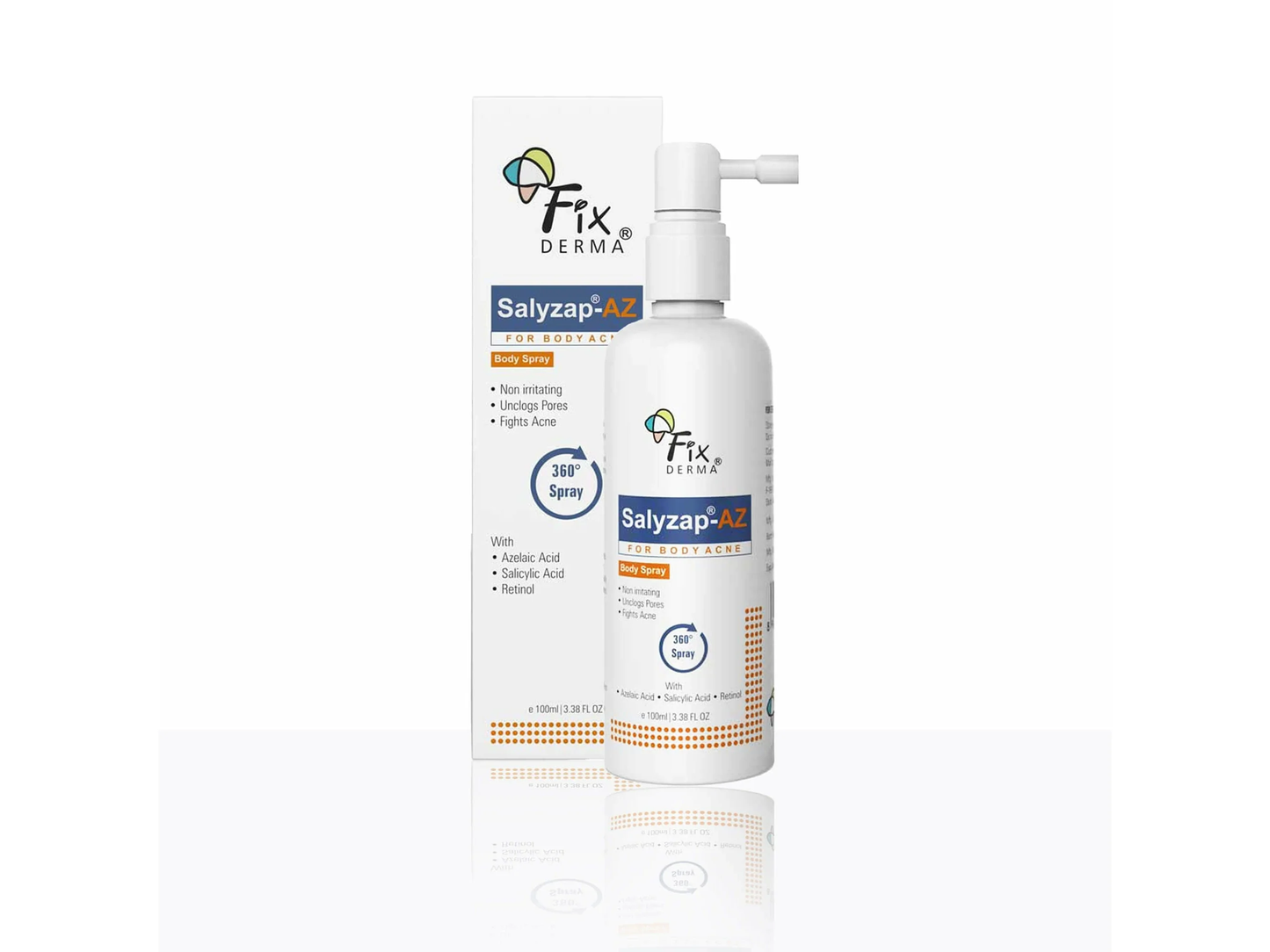 Salyzap-AZ Body Acne Treatment spray For Acne, 100ml