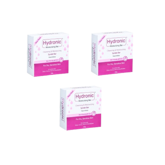 Hydronic Moisturizing Bar 100gm Pack of 3