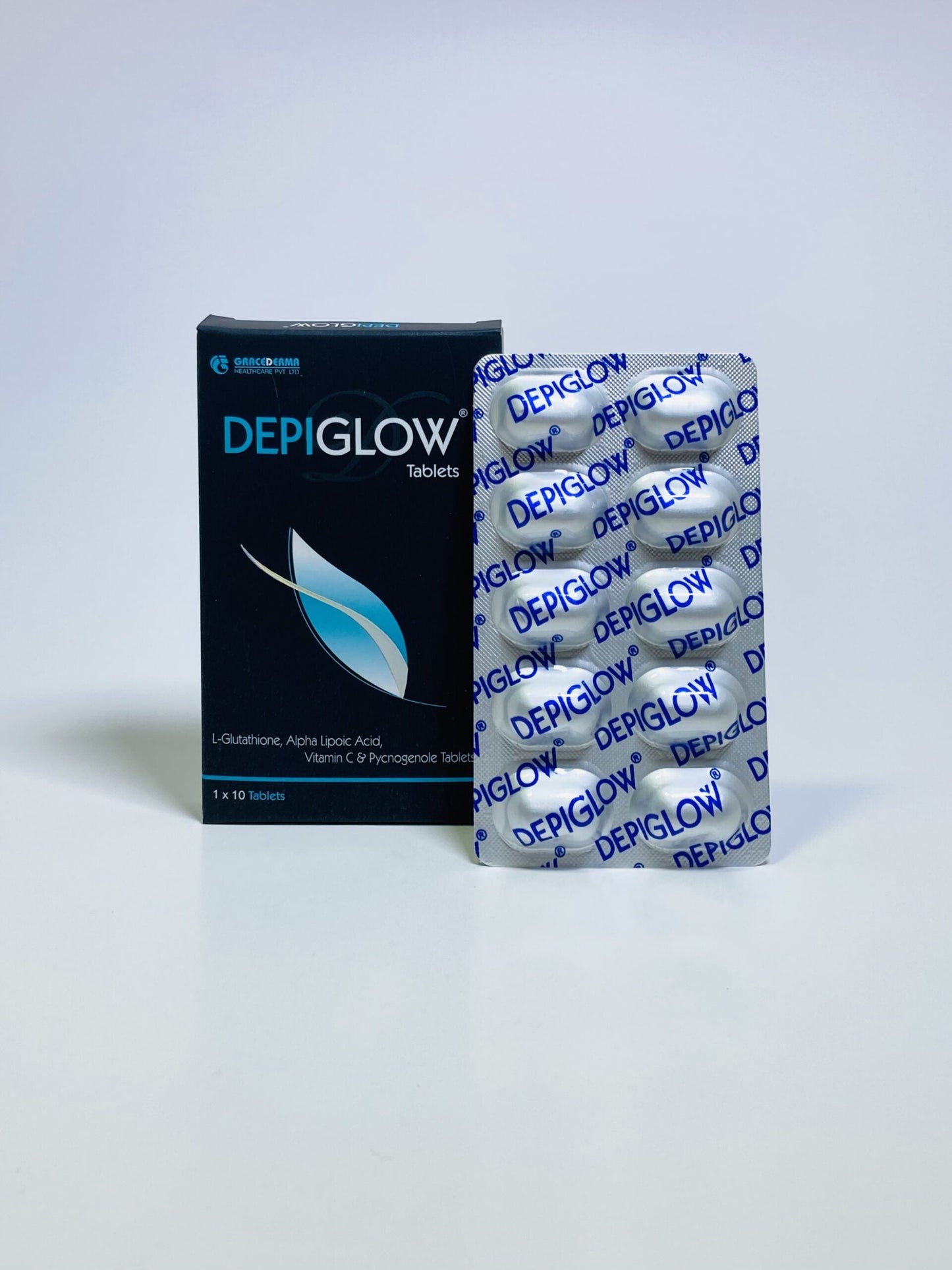 Depiglow Whitening Tablet 10 Tab PACK OF 2