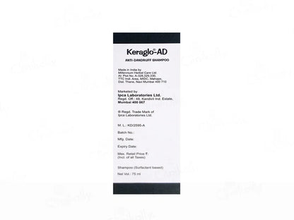 Keraglo - AD Anti-Dandruff Shampoo, 75ml