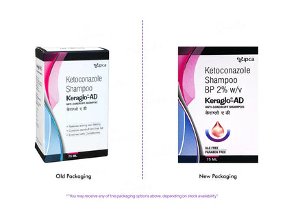 Keraglo - AD Anti-Dandruff Shampoo, 75ml