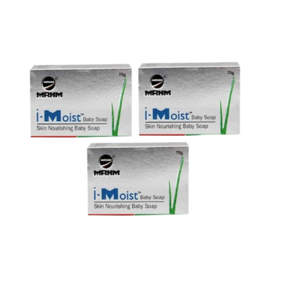 I moist baby soap 75g, pack of 3