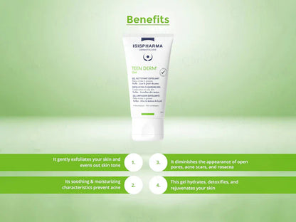Isispharma Teen Derm Exfoliating Cleansing Gel 150ml