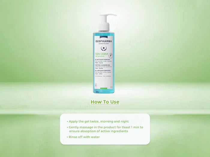 Isispharma Teen Derm Sensitive Purifying Cleansing Gel 250ml