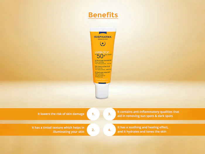 Isispharma UVE Block Dry Touch Ultra-Fluid Sunscreen SPF 50+ PA++++ 40ml