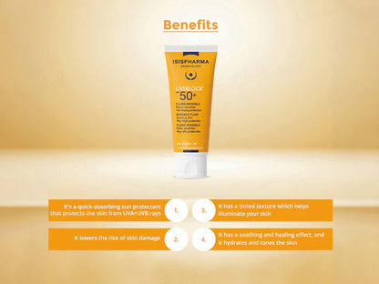 Isispharma UVE Block Invisible Fluid Sunscreen SPF 50+ PA++++ 40ml