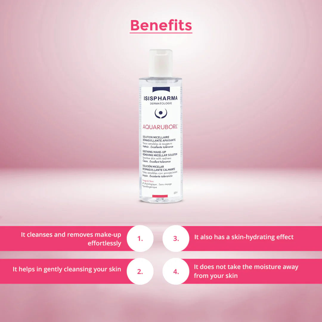 Isispharma Aquaruboril Soothing Make-up Removing Micellar 250ml