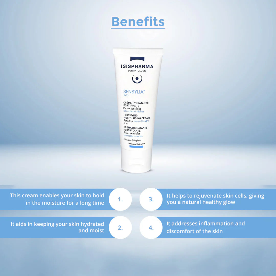 Isispharma Sensylia 24h Fortifying Moisturising Cream 40ml