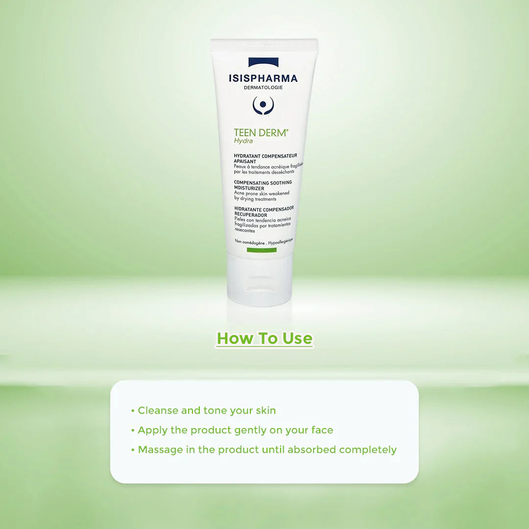 Isispharma Teen Derm Hydra Compensating Soothing Moisturizer 40ml