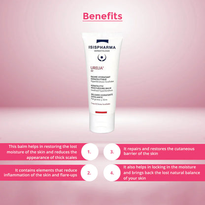 Isispharma Urelia 50 Keratolytic Moisturising Balm 40ml