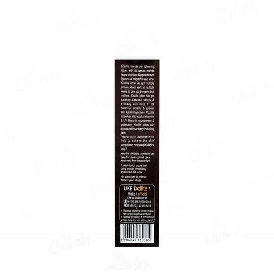 Kozilite Non Oily Skin Lightening Lotion for Face & Body, 50gm