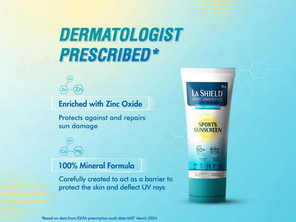 La Shield Expert Urban Protect Mineral Sports Sunscreen Gel SPF 50+ PA++++ 80gm