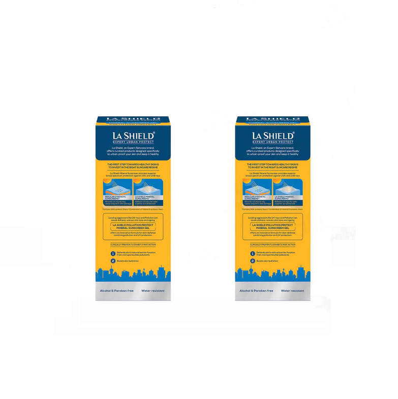 La Shield Pollution Protect Mineral Sunscreen Gel SPF 50 PA+++