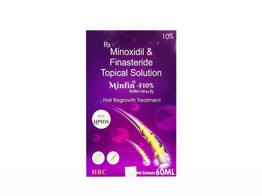 Minfin F 10% Hair growth solution, 60ml